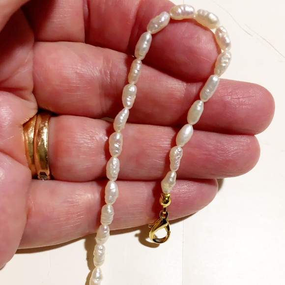 Freshwater Pearl Bracelet w 14K clasp, NEW - Picture 2 of 5